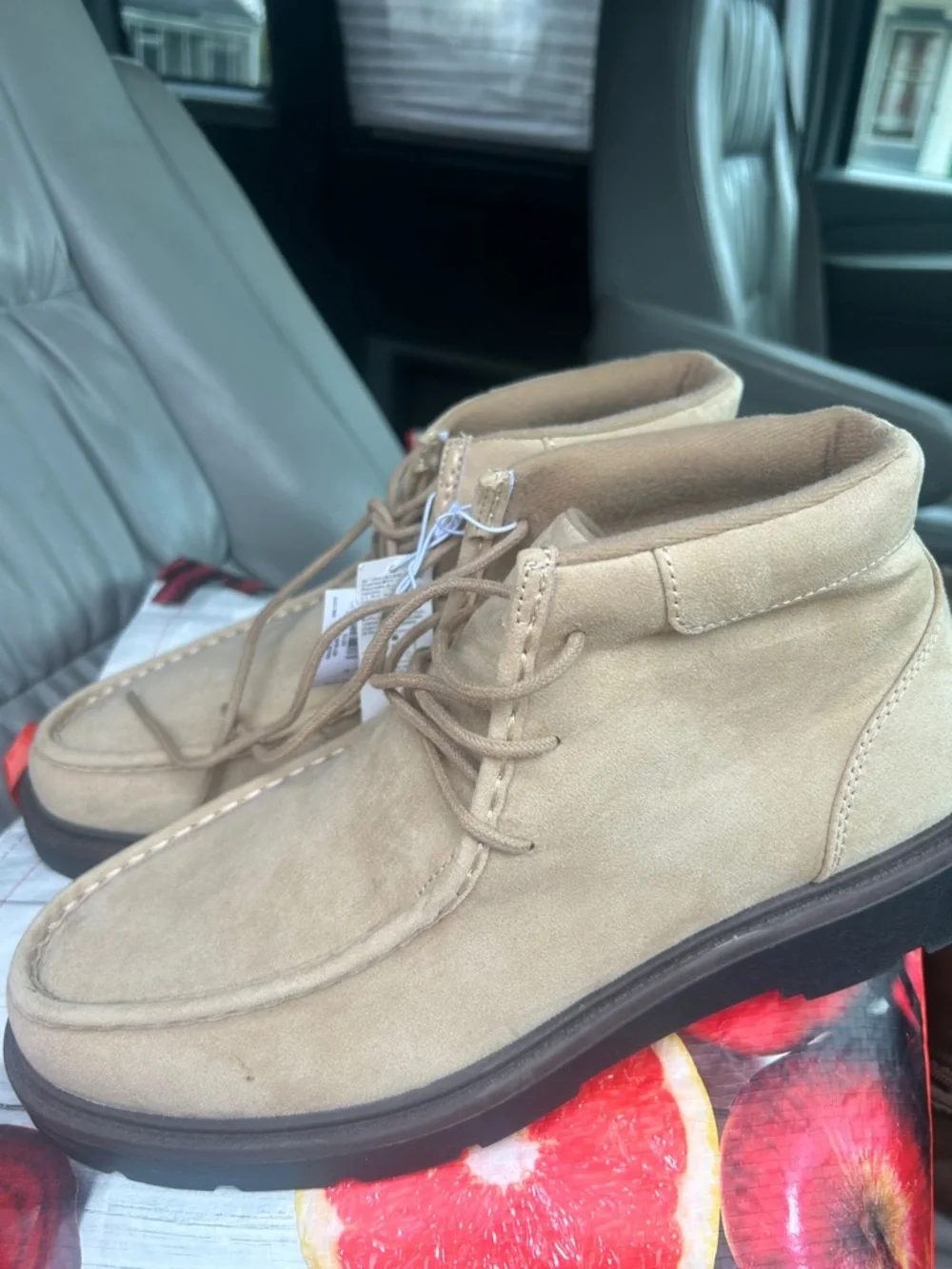 Old Navy Men's Beige Suede Chukka Boots NWT